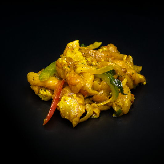 Émincés de Poulet Marinés aux Légumes